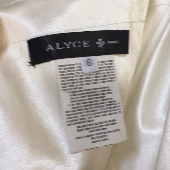 Alyce white flowy chiffon pageant prom dress - Picture 6 of 6